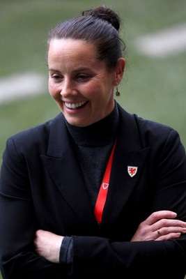 030625 - Wales Women v Italy Women - UEFA Women's Nations League - Rhian Wilkinson, Wales Manager