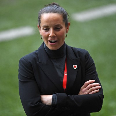 030625 - Wales Women v Italy Women - UEFA Women's Nations League - Rhian Wilkinson, Wales Manager