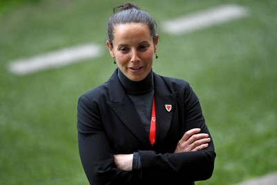 030625 - Wales Women v Italy Women - UEFA Women's Nations League - Rhian Wilkinson, Wales Manager