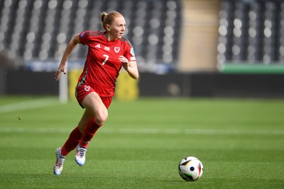 030625 - Wales Women v Italy Women - UEFA Women's Nations League - Ceri Holland of Wales Women