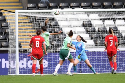 030625 - Wales Women v Italy Women - UEFA Women's Nations League - Sofia Cantore of Italy Women scores a goal