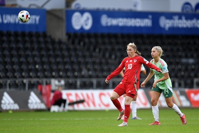 030625 - Wales Women v Italy Women - UEFA Women's Nations League - Jessica Fishlock of Wales Women