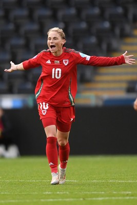 030625 - Wales Women v Italy Women - UEFA Women's Nations League - Jessica Fishlock of Wales Women