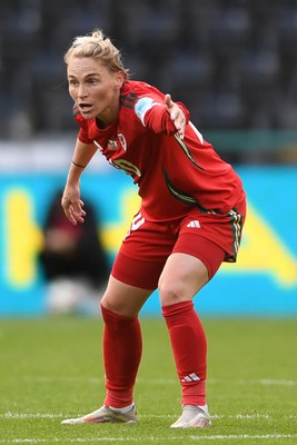 030625 - Wales Women v Italy Women - UEFA Women's Nations League - Jessica Fishlock of Wales Women
