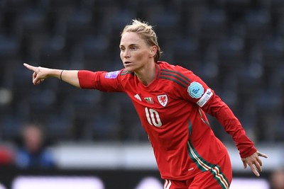 030625 - Wales Women v Italy Women - UEFA Women's Nations League - Jessica Fishlock of Wales Women