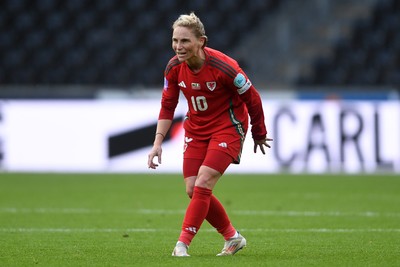 030625 - Wales Women v Italy Women - UEFA Women's Nations League - Jessica Fishlock of Wales Women