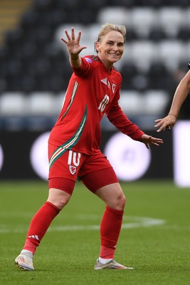 030625 - Wales Women v Italy Women - UEFA Women's Nations League - Jessica Fishlock of Wales Women