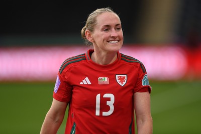 030625 - Wales Women v Italy Women - UEFA Women's Nations League - Rachel Rowe of Wales Women