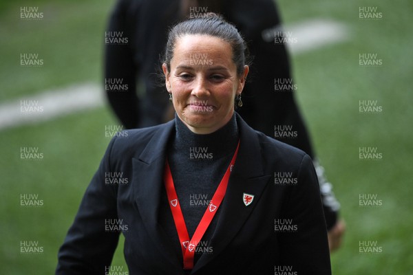 030625 - Wales Women v Italy Women - UEFA Women's Nations League - Rhian Wilkinson, Wales Manager