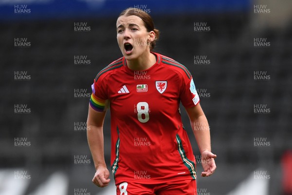 030625 - Wales Women v Italy Women - UEFA Women's Nations League - Angharad James of Wales Women