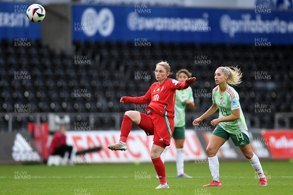 030625 - Wales Women v Italy Women - UEFA Women's Nations League - Jessica Fishlock of Wales Women
