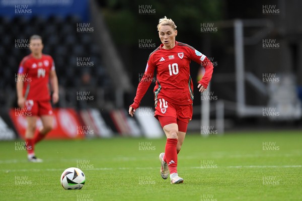 030625 - Wales Women v Italy Women - UEFA Women's Nations League - Jessica Fishlock of Wales Women
