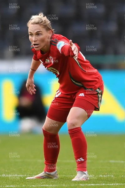 030625 - Wales Women v Italy Women - UEFA Women's Nations League - Jessica Fishlock of Wales Women