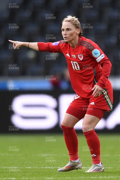 030625 - Wales Women v Italy Women - UEFA Women's Nations League - Jessica Fishlock of Wales Women