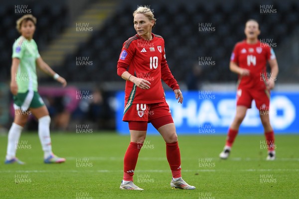 030625 - Wales Women v Italy Women - UEFA Women's Nations League - Jessica Fishlock of Wales Women
