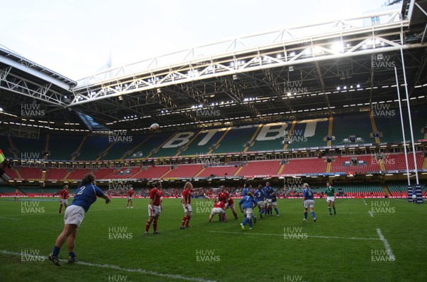 100312 -  Wales Women v Italy Women  - Action from Wales Women v Italy Women