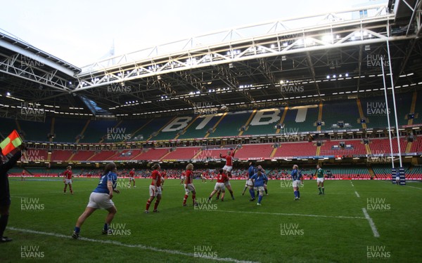 100312 -  Wales Women v Italy Women  - Action from Wales Women v Italy Women