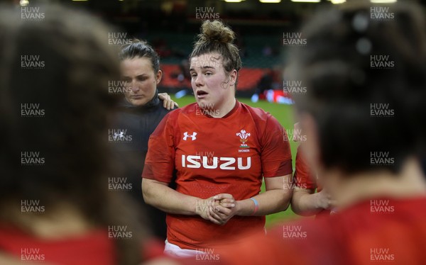 110318 - Wales Women v Italy Women - Natwest 6 Nations Championship - Carys Philips of Wales