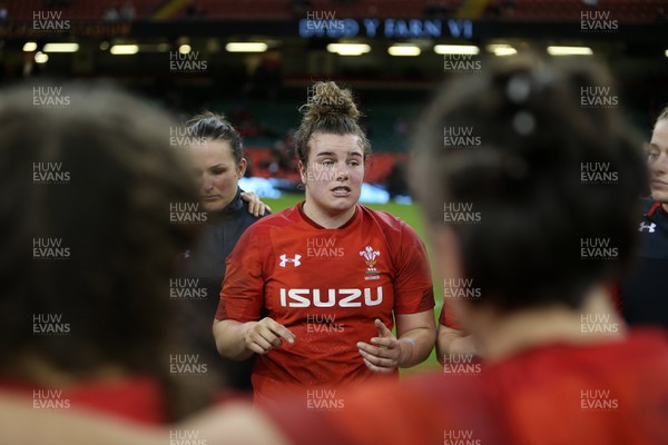 110318 - Wales Women v Italy Women - Natwest 6 Nations Championship - Carys Philips of Wales