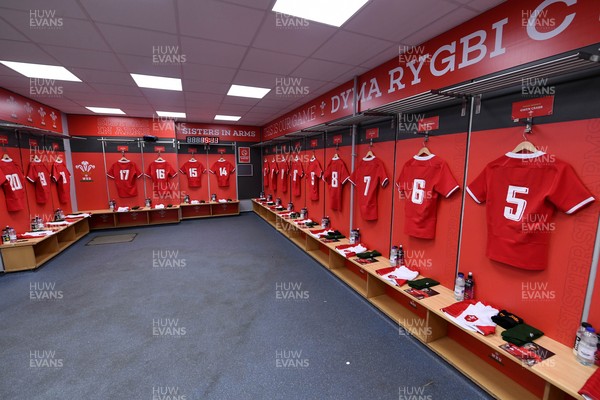 071121 - Wales Women v Japan Women - Autumn Internationals - A general view of Wales dressing room