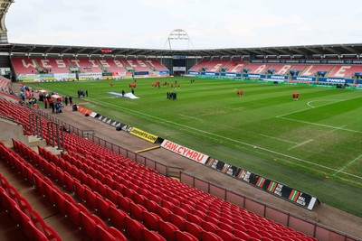 070326 - Wales v Montenegro - 2027 FIFA Women's World Cup Qualifying - General view inside Parc y Scarlets before the match