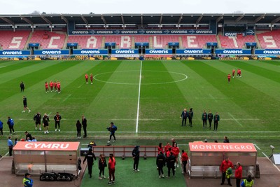 070326 - Wales v Montenegro - 2027 FIFA Women's World Cup Qualifying - General view inside Parc y Scarlets before the match