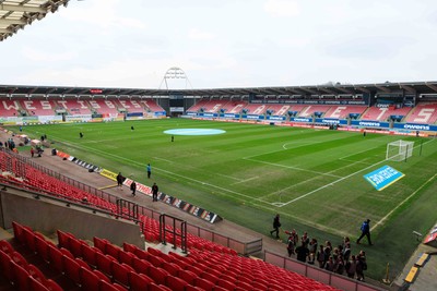070326 - Wales v Montenegro - 2027 FIFA Women's World Cup Qualifying - General view inside Parc y Scarlets before the match