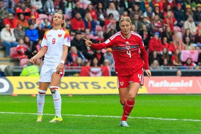 070326 - Wales v Montenegro - 2027 FIFA Women's World Cup Qualifying - Sophie Ingle of Wales celebrates after scoring a goal