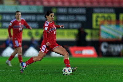 070326 - Wales v Montenegro - 2027 FIFA Women's World Cup Qualifying - Angharad James-Turner of Wales