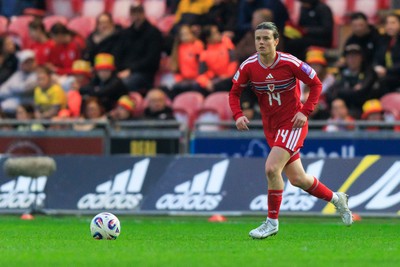 070326 - Wales v Montenegro - 2027 FIFA Women's World Cup Qualifying - Hayley Ladd of Wales
