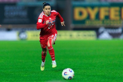 070326 - Wales v Montenegro - 2027 FIFA Women's World Cup Qualifying - Ffion Morgan of Wales