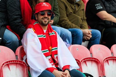 070326 - Wales v Montenegro - 2027 FIFA Women's World Cup Qualifying - Wales fans and supporters