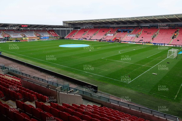 070326 - Wales v Montenegro - 2027 FIFA Women's World Cup Qualifying - General view inside Parc y Scarlets before the match