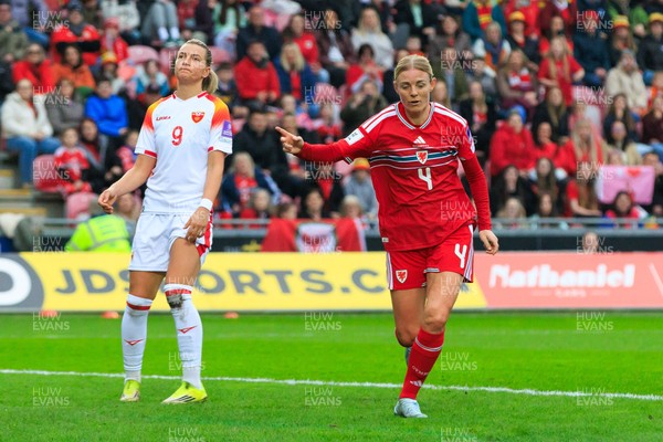 070326 - Wales v Montenegro - 2027 FIFA Women's World Cup Qualifying - Sophie Ingle of Wales celebrates after scoring a goal