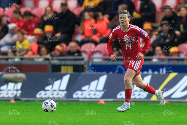 070326 - Wales v Montenegro - 2027 FIFA Women's World Cup Qualifying - Hayley Ladd of Wales