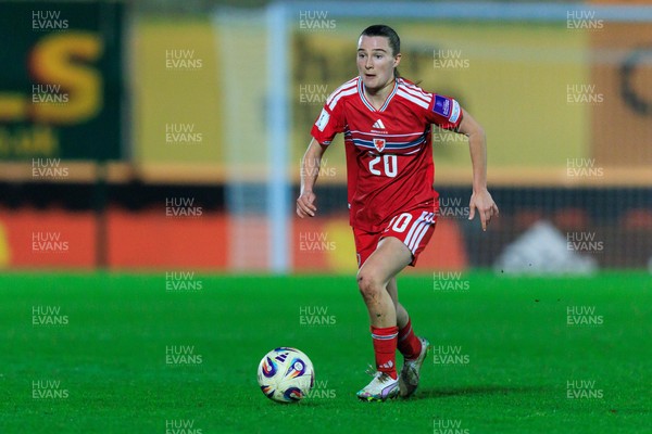 070326 - Wales v Montenegro - 2027 FIFA Women's World Cup Qualifying - Carrie Jones of Wales