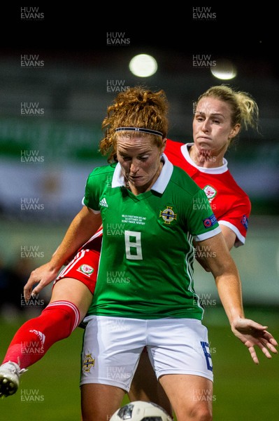 030919 - Wales v Northern Ireland - UEFA Women's Euro Qualifier - Marissa Callaghan of Northern Ireland in action