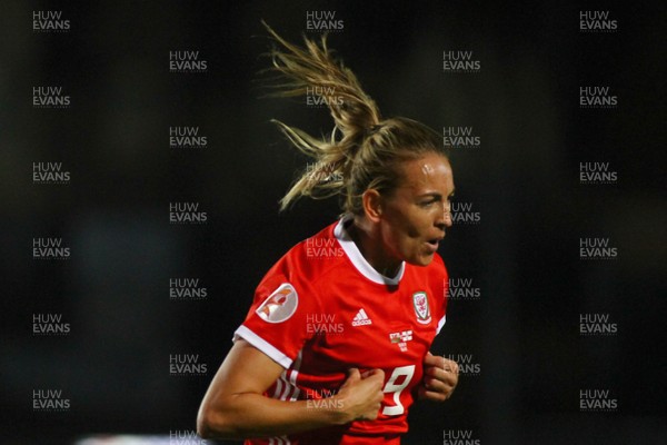 030919 - Wales v Northern Ireland - European Women's Championship - Group Stage -  Kayleigh Green of Wales gives her side the lead 