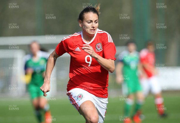 070417 - Wales Women v Northern Ireland Women, International Friendly  - Kayleigh Green of Wales