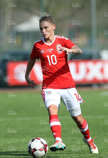 070417 - Wales Women v Northern Ireland Women, International Friendly  - Jessica Fishlock of Wales