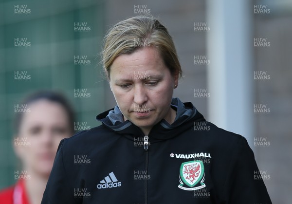 070417 - Wales Women v Northern Ireland Women, International Friendly  - Wales head coach Jayne Ludlow