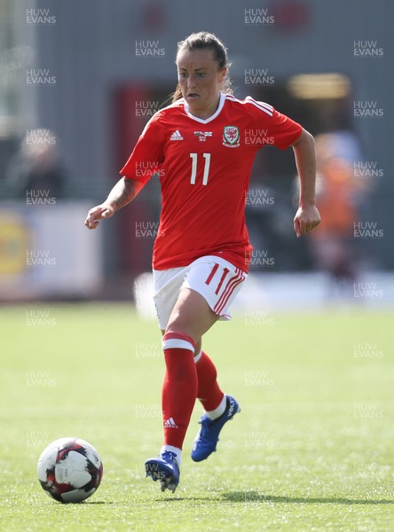 070417 - Wales Women v Northern Ireland Women, International Friendly  - Natasha Harding of Wales