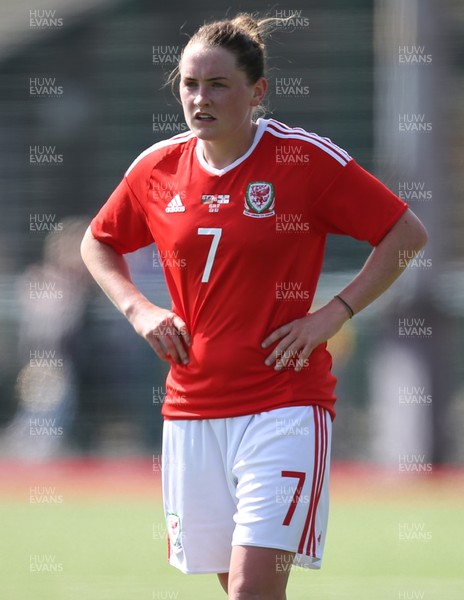 070417 - Wales Women v Northern Ireland Women, International Friendly  - Rachel Rowe of Wales