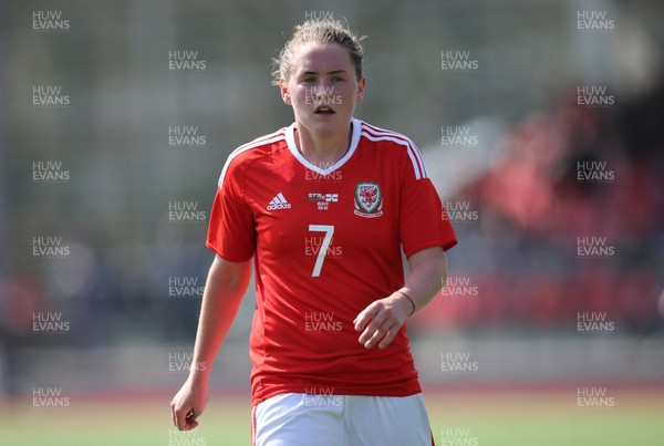 070417 - Wales Women v Northern Ireland Women, International Friendly  - Rachel Rowe of Wales