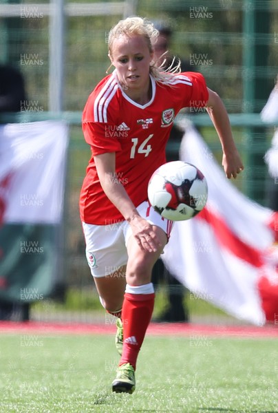 070417 - Wales Women v Northern Ireland Women, International Friendly  - Nadia Lawrence of Wales