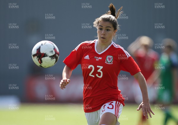 070417 - Wales Women v Northern Ireland Women, International Friendly  - Ffion Morgan of Wales