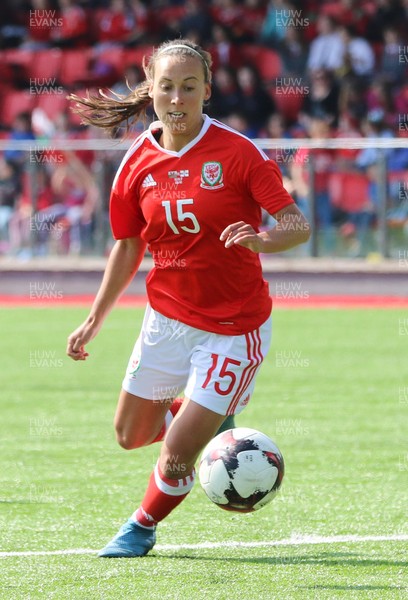 070417 - Wales Women v Northern Ireland Women, International Friendly  - Melissa Fletcher of Wales