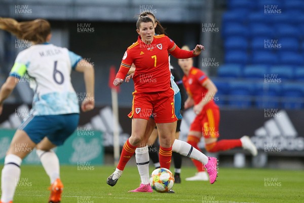 271020 - Wales Women v Norway Women - European Championship Qualifier - Helen Ward of Wales