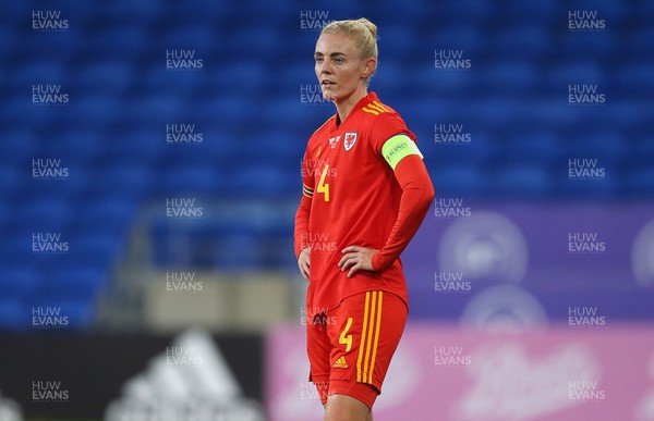 271020 - Wales Women v Norway Women - European Championship Qualifier - Sophie Ingle of Wales