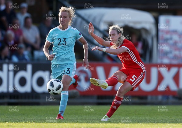 120618 - Wales Women v Russia Women - FIFA Women's World Cup Qualifying Round - Rhiannon Roberts of Wales